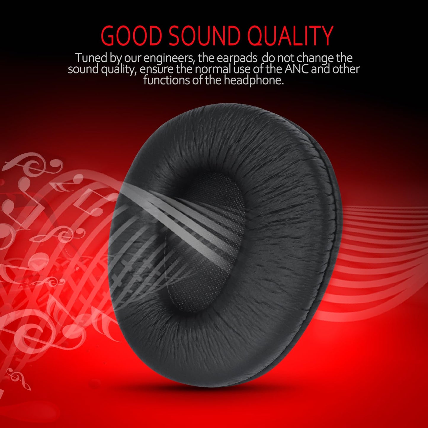 Krone Kalpasmos Replacement Ear Pads for Sony mdr-v600 and Sony mdr-7509hd Replacement Ear Pads, Protein Leather Memory Foam Cushions for Sony