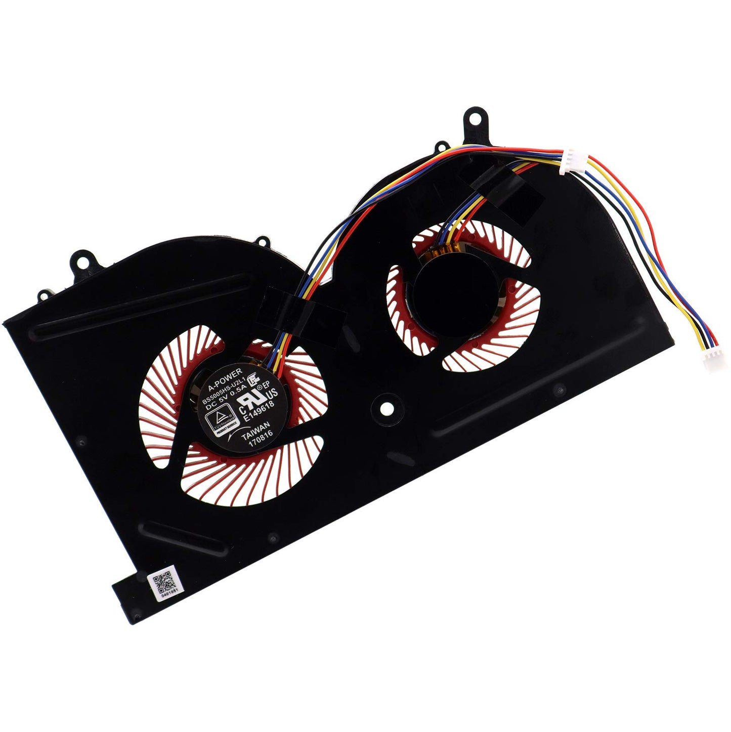 Deal4GO CPU GPU Graphics Cooling Fan Replacement for MSi GS63VR, GS73VR Stealth Pro 6RF 7RF 7RG MS-16K2 MS-17B3