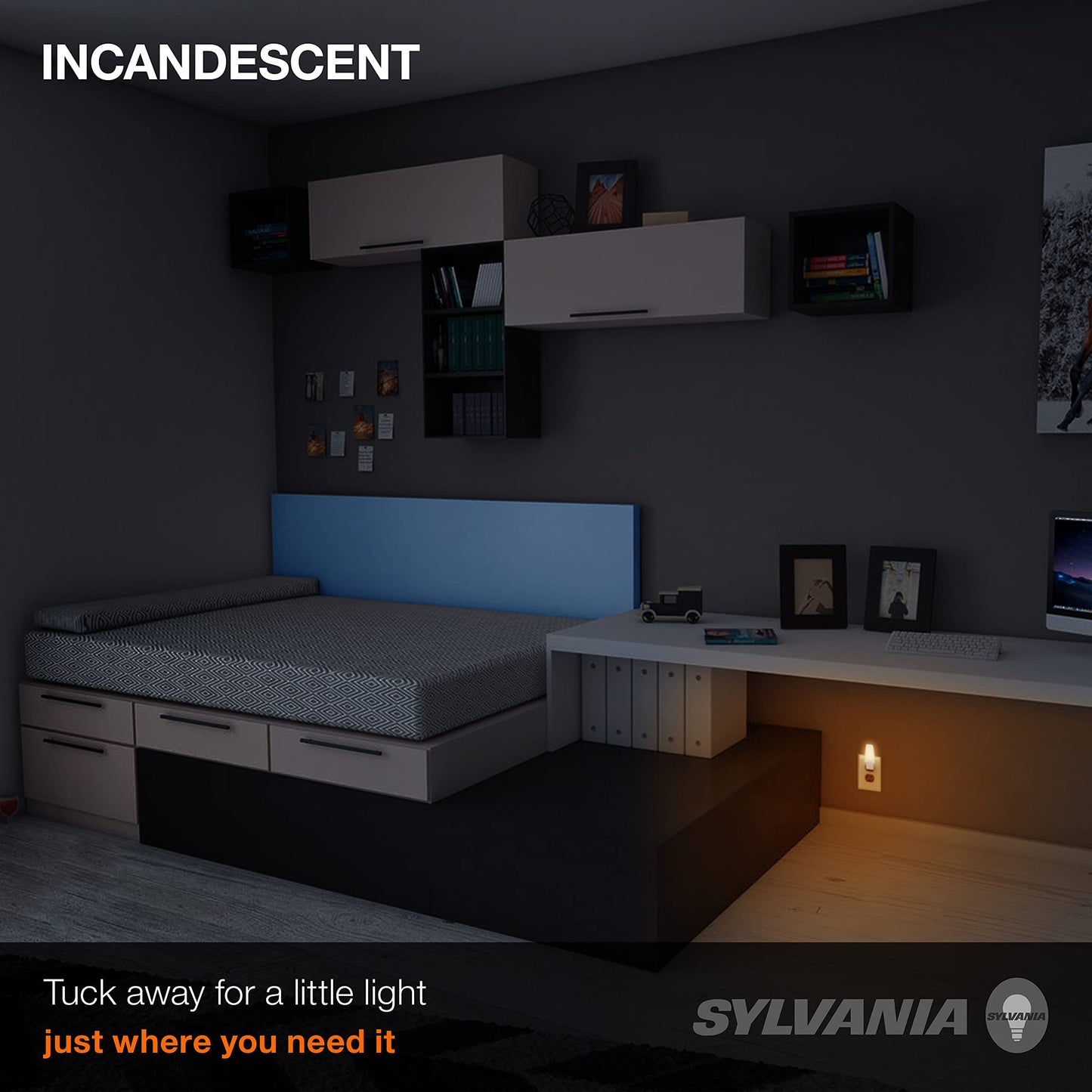 Sylvania Incandescent C7 E12 7 Watt Night Light Bulbs, 4 Pack