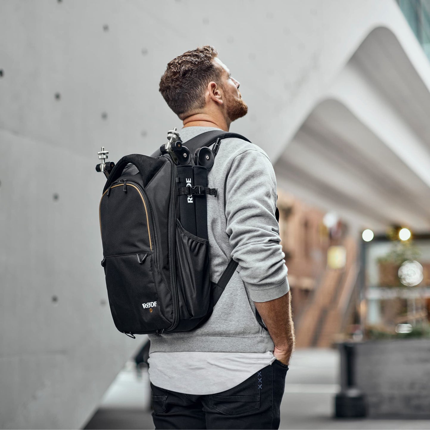 RØDE Backpack for the RØDECaster Pro II, Laptop, Microphones, Studio Arms and Other Accessories (18L, Black)