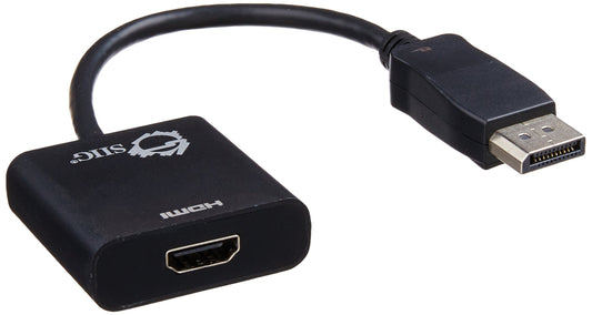 SIIG DisplayPort to HDMI Adapter Converter (CB-DP0Q11-S1), Black