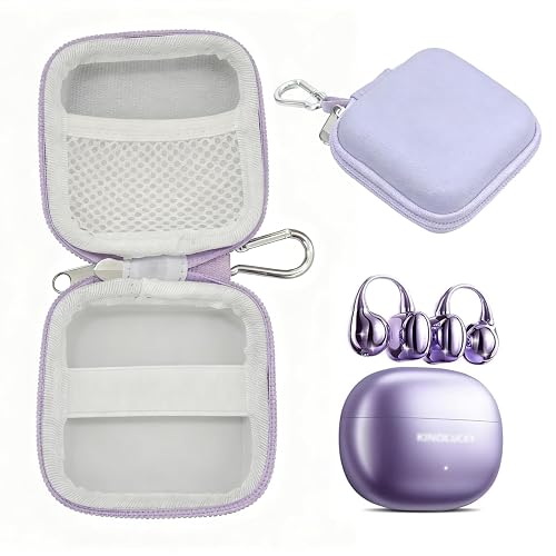 Case for King Lucky Clip On Earbuds i212,Clip On Headphones Cover Accessories,Pocket for Charge Cable(Earbuds Not Included)