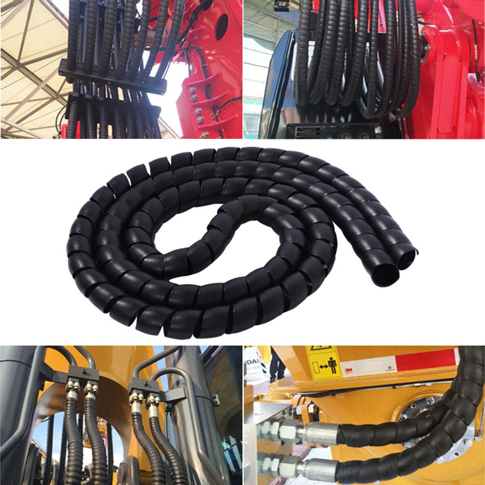 Dog and Cat Cord Protector, 32.8ft Spiral Cable Management Sleeve Organizer, Protects Your Pets and Critters from Chewing Insulated Electric Wire