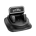 Longgue Dashboard Phone Holder with Adhesive Gel Pad, Anti-Slip Silicone Base & Spring Clip, 360° Rotation for Hands-Free Navigation, Compatible