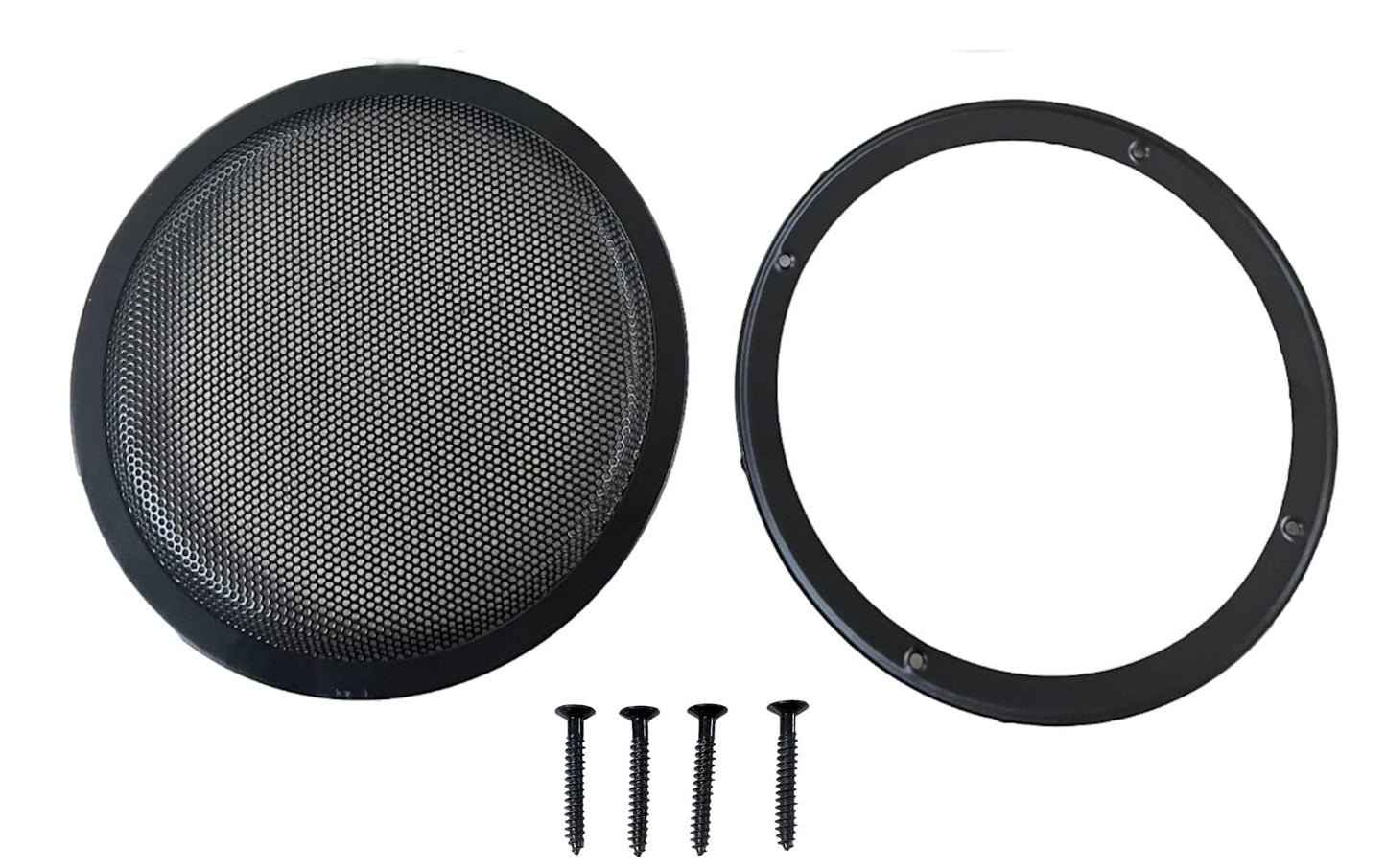 One 10-Inch 2-Piece Steel Mesh Speaker Subwoofer Grill - Black