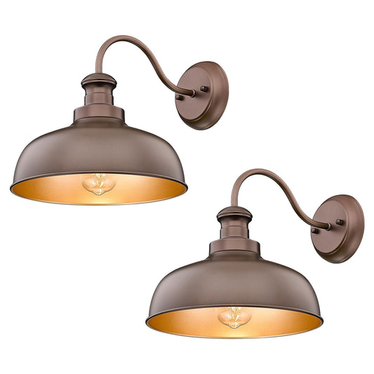 Outdoor Barn Light,11.5 Inch Outdoor Wall Sconce, Farmhouse Rustic Exterior Wall Mount Lights,Vintage Outside Lighting Fixture, Industrial Garage