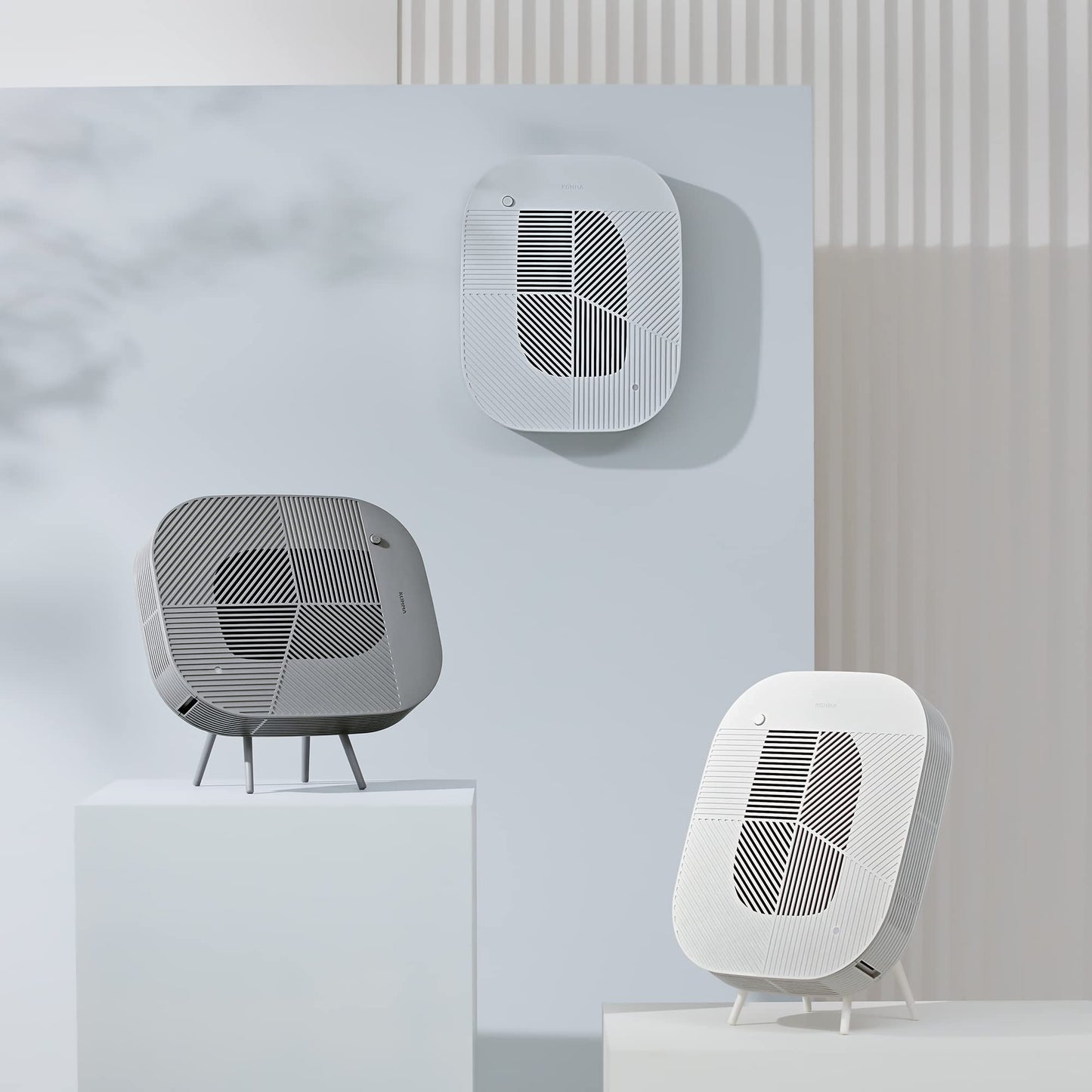 KOMMA Lov Air Purifier Cradle for Standing Position, Standing Accessory, Easily Switch from Wall Mount type to Standing type (Light Charcoal)