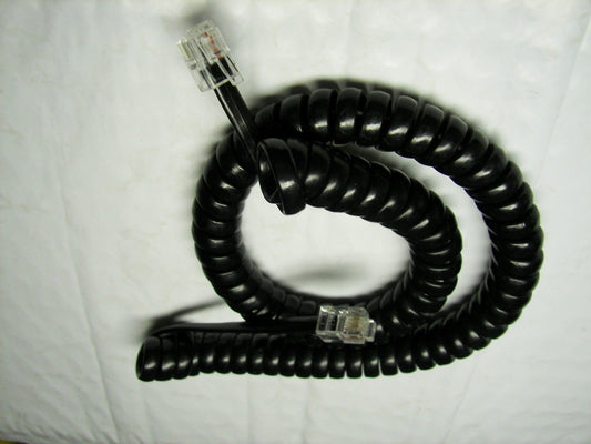 Fivetech Vodavi Black Handset Coil Cord Phone Starplus STS XTS Infinite Triad 14" (9' Ft)