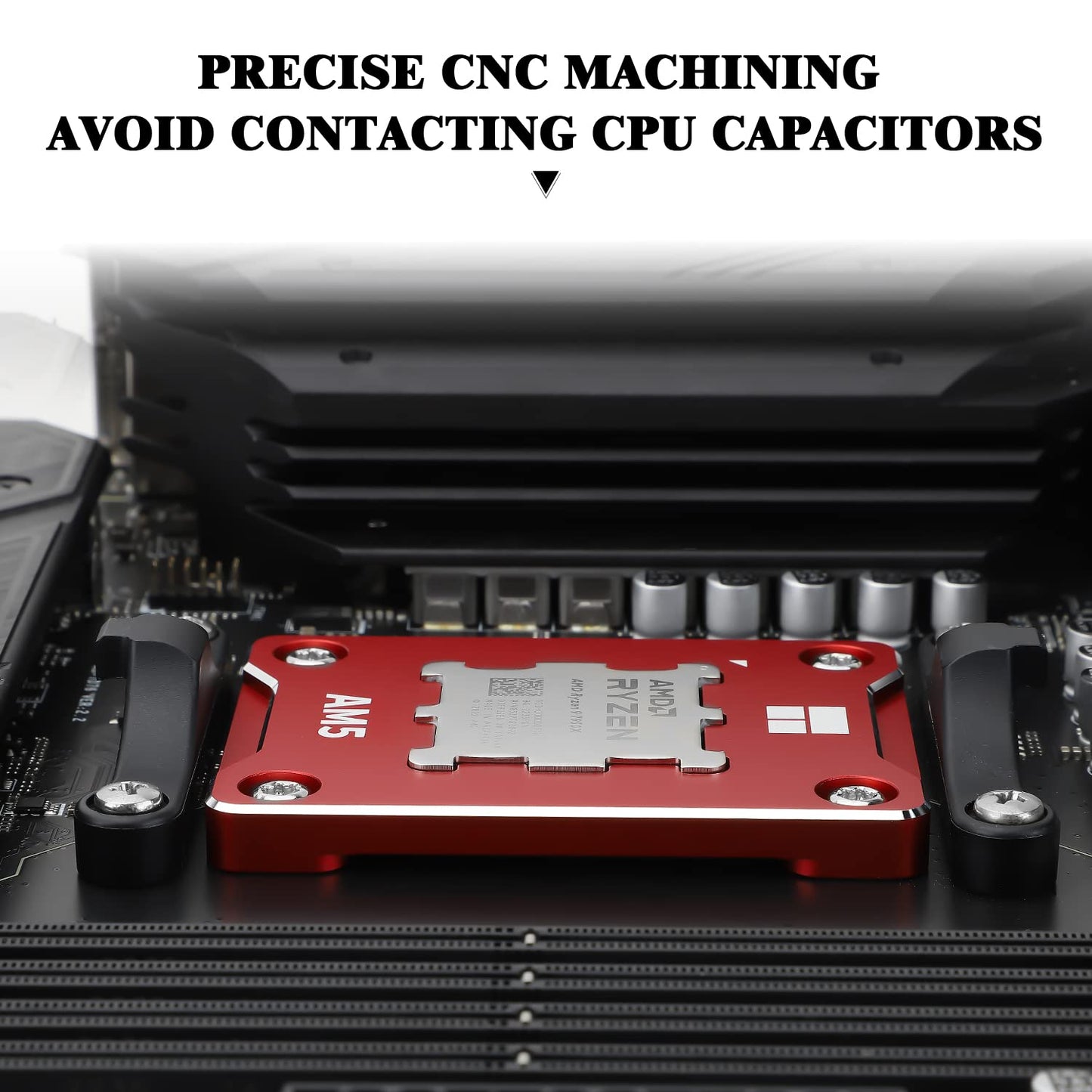 Thermalright ASF-RED AM5 CPU Holder, Corrective Anti-Bending Fixing Frame, AM5 Full-fit Fixed Non-Marking Mounter, AM5 Anti-Bending Contact Frame, CPU