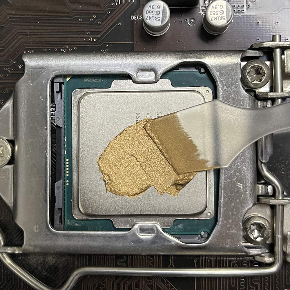 GENNEL G106 20g Gold Thermal Paste, Thermal Grease Compound, Heatsink Paste for CPU Coolers GPU Processor PS4 PS5 Ovens Chipset Cooling, High