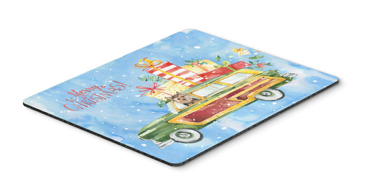 Caroline's Treasures CK2461MP Merry Christmas Norwich Terrier Mouse Pad, Hot Pad or Trivet for Home Office Gaming Working Computers Laptop Mouse