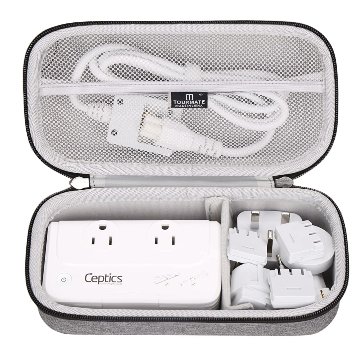Tourmate Hard Case for Ceptics Travel Voltage Converter 220V to 110V Converter Power (Case Only)