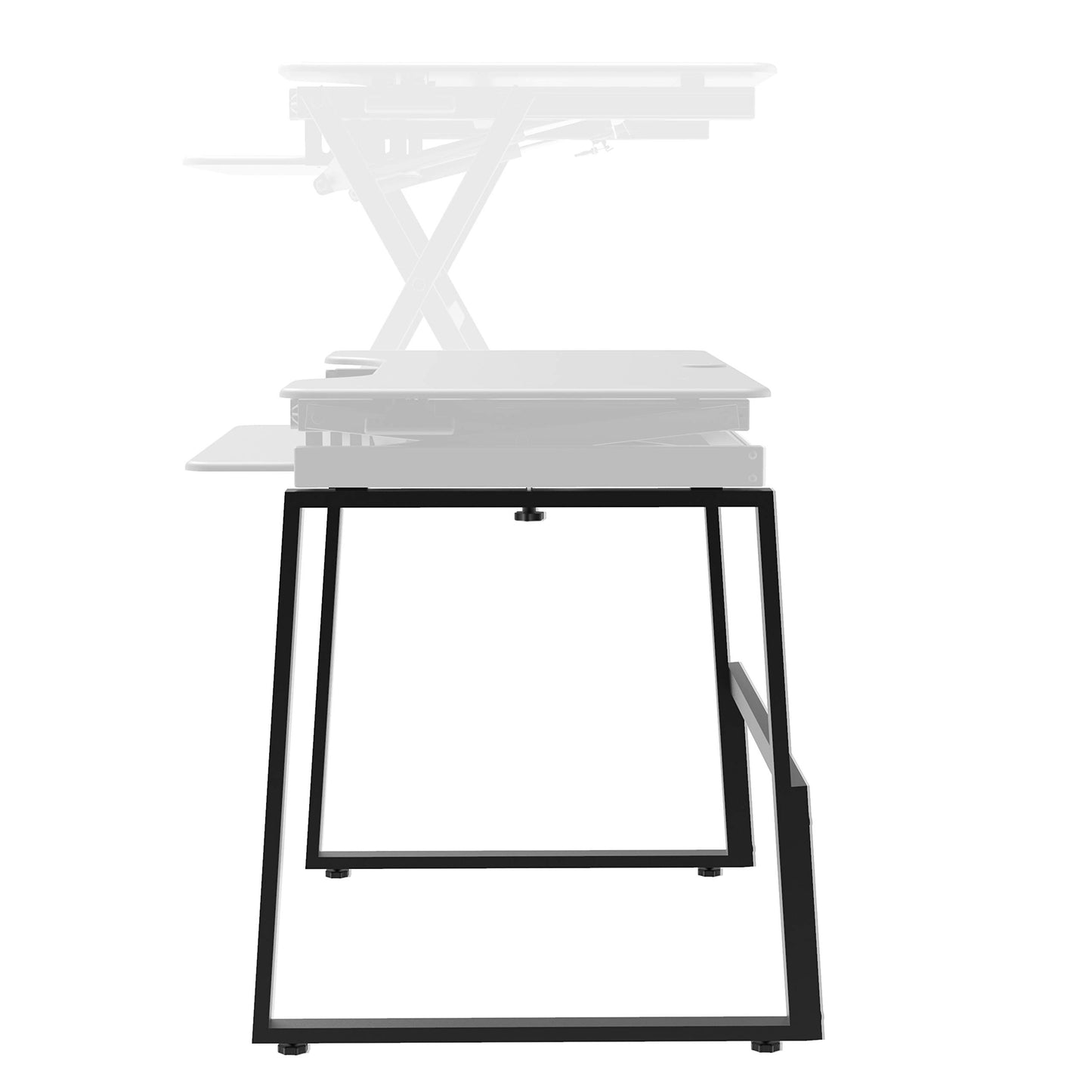 Rocelco Standing Desk Legs - Home Office Sit Stand Up Workstation Floor Stand for DADR-40 and DADR-46 (R DADRB-FS2), Black