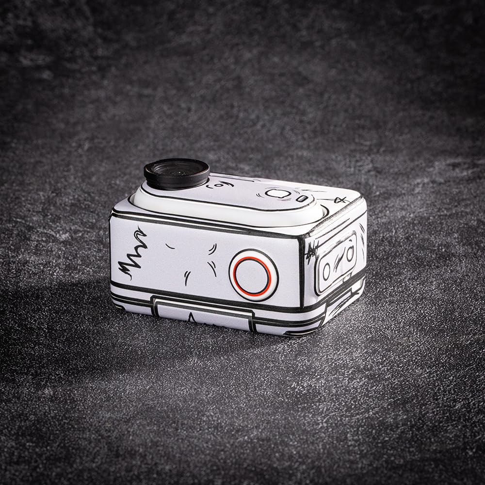 Protective Sticker for Motion Camera Body for Insta 360 GO 3 - Waterproof, Scratch Resistant, Sweatproof, 3M Material (2D Graffiti)