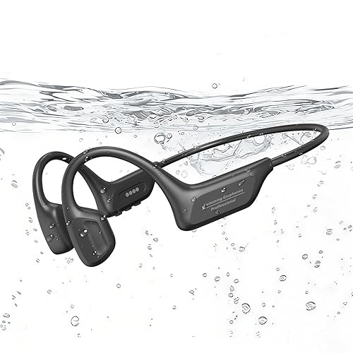 Fanisic 2026 Latest Swimming Headphones/Earbuds, Bluetooth 6.0 & MP3 with 32GB Memory IPX8 Waterproof Bone Conduction Headphones, Underwater Open Ear…