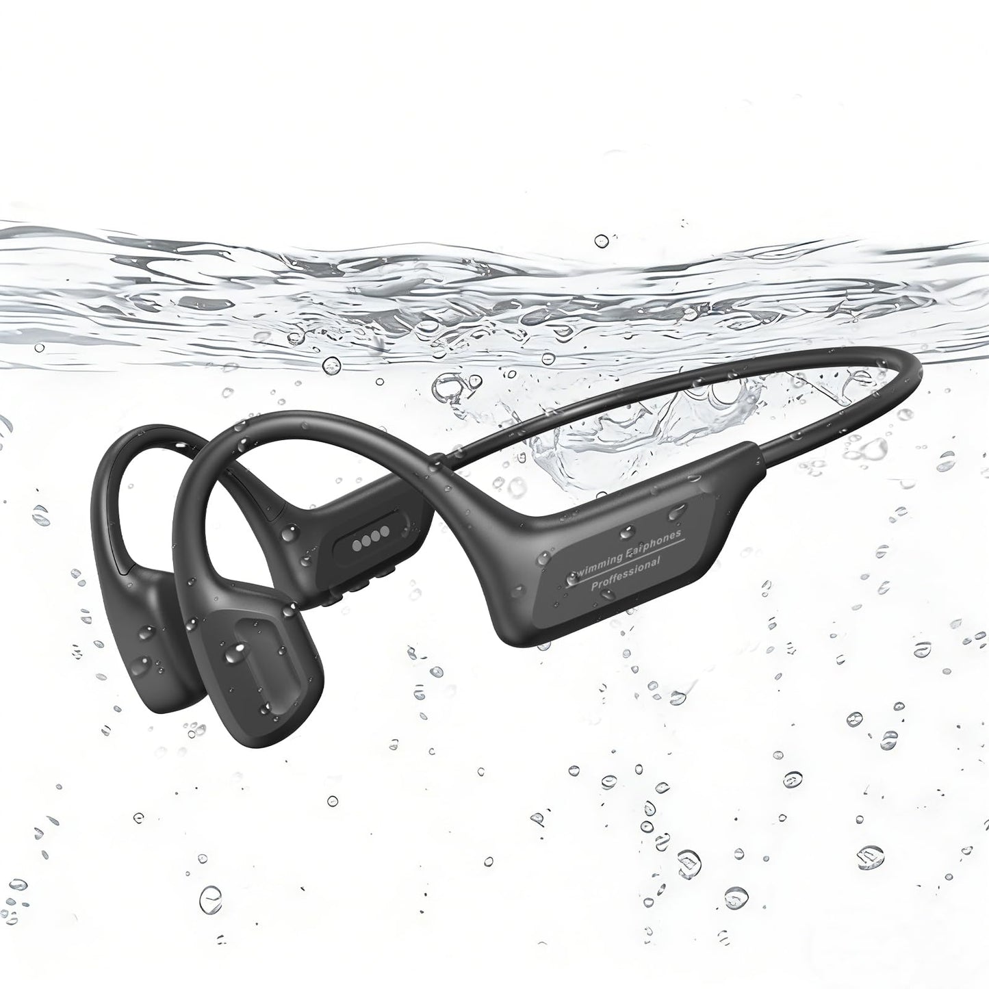Fanisic 2026 Latest Swimming Headphones/Earbuds, Bluetooth 6.0 & MP3 with 32GB Memory IPX8 Waterproof Bone Conduction Headphones, Underwater Open Ear…