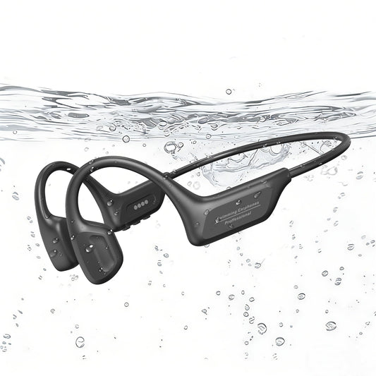 Fanisic 2026 Latest Swimming Headphones/Earbuds, Bluetooth 6.0 & MP3 with 32GB Memory IPX8 Waterproof Bone Conduction Headphones, Underwater Open Ear…