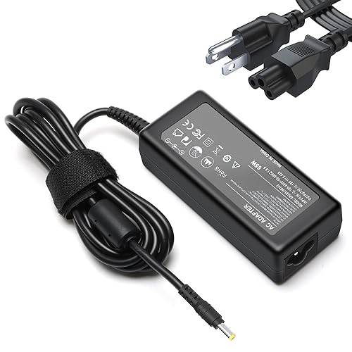 RUIQIU 65W 3.42A 19V Power Cord Compatible with Acer Monitor SB220Q R240HY S230HL SA230 SB230 H236HL SB240Y SB270 SA270 S201HL S231HL S271HL S240HL…