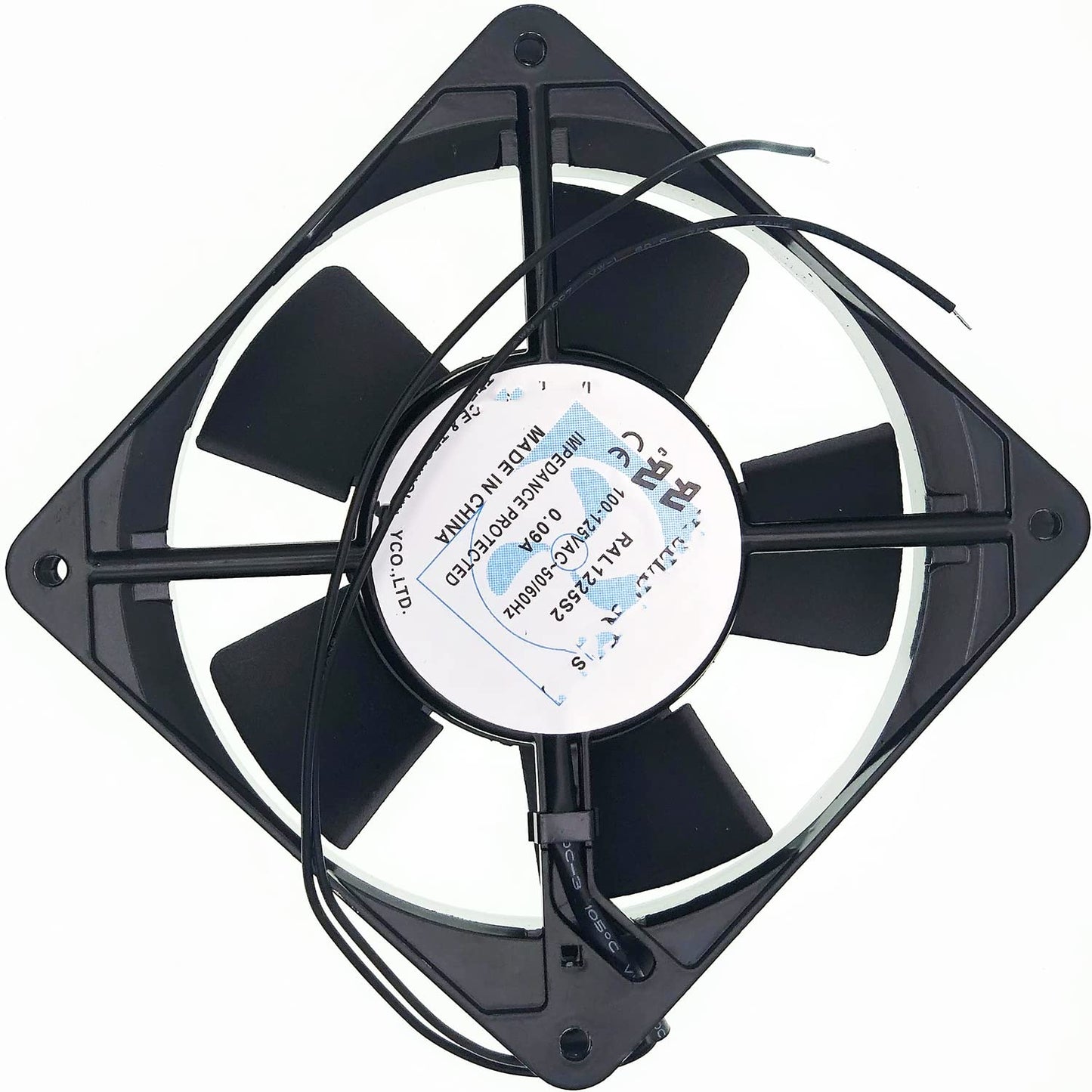 for RUILIAN Science RAL1225S2 100-125V 0.09A Cooling Fan,120MM 2-Wire CPU Cooling Fan