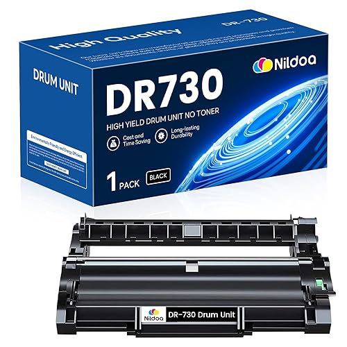 DR-730 DR730 Drum Unit [Not Toner] Replacement for Brother DR730 DR-730 DR 730 HL-L2370DW MFC-L2710DW MFC-L2750DW Printer Drum, 1 Pack