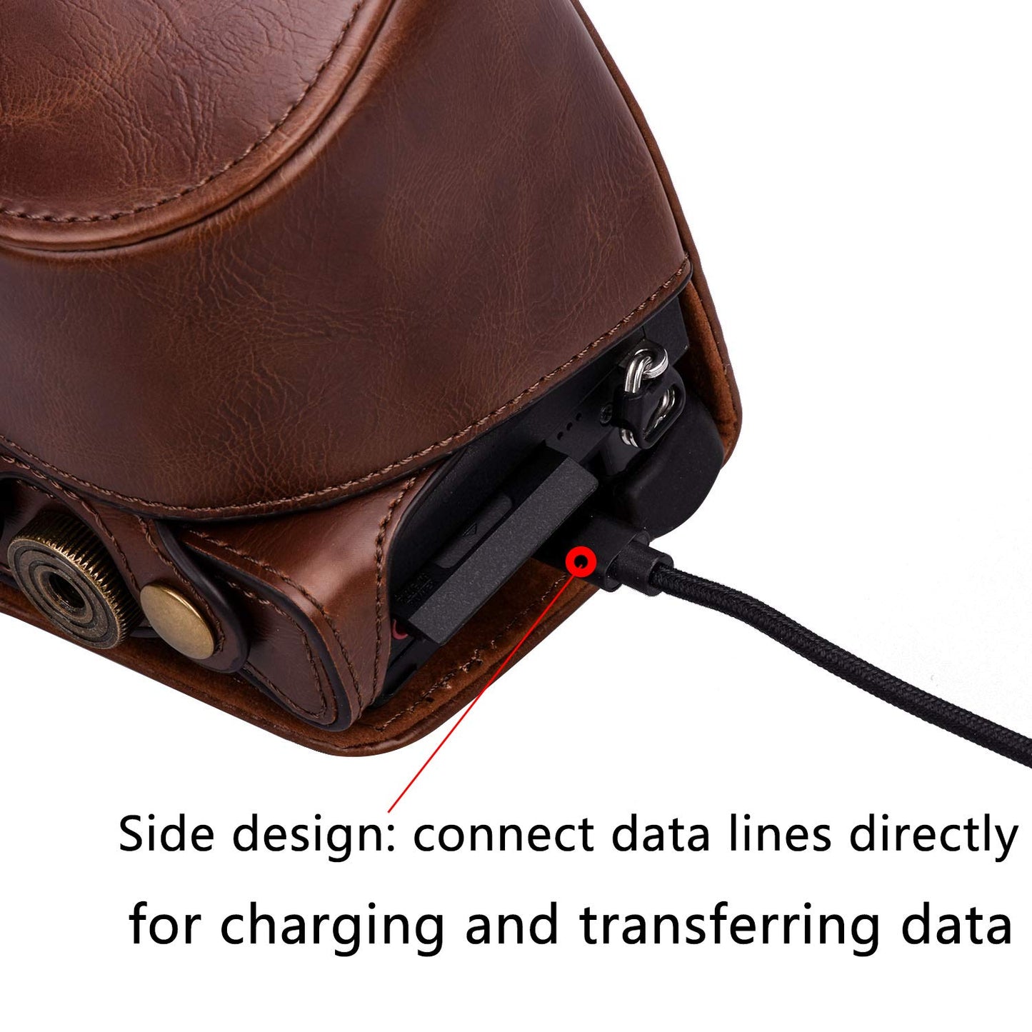 Hargedis XEVN for sony a6400 case,for sony a6300 case,Premium PU Full Body Leather Camera Case Bag for sony alpha a6300 a6000 a6100 a6400 Fit 16-50mm