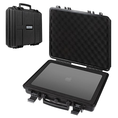 Durabox All Weather Hard Case 16 x 14 x 4” - TSA Approved Hard Shell Travel Case with Customizable Foam for Laptops, Electronics, Guns, Pistols