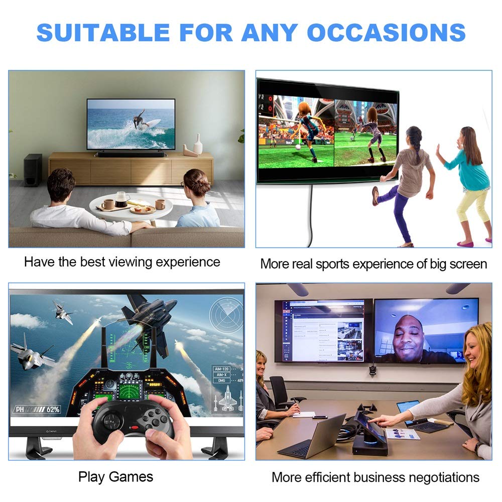 Angusplay 8K DisplayPort Cable 1.4 15ft / 5m, Ultra HD 4K 144Hz, 8K 60Hz, HBR3(7680x4320 Resolution) DP to DP, High Speed 32.4Gbps, Nylon Braided Long