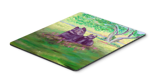 Caroline's Treasures 7263MP Schipperke and Puppy Mouse Pad, Hot Pad or Trivet for Home Office Gaming Working Computers Laptop Mouse Mat,Washable Large
