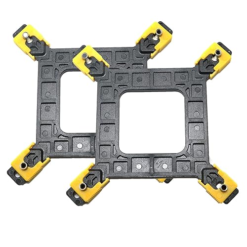 RLECS 2pcs Plastic Adjustable 775/1155/1156/1366 CPU Backplane Desktop Backplate Cooler Bracket for Intel