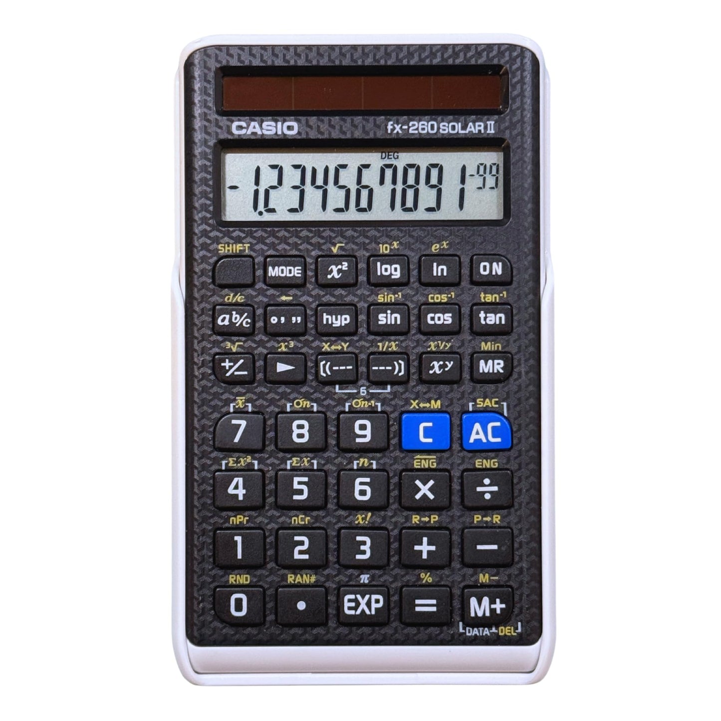 Casio fx-260 Solar II Scientific Calculator | 10-Digit Display | Fraction & Trig Functions | Ideal for Middle School, High School Math, Algebra