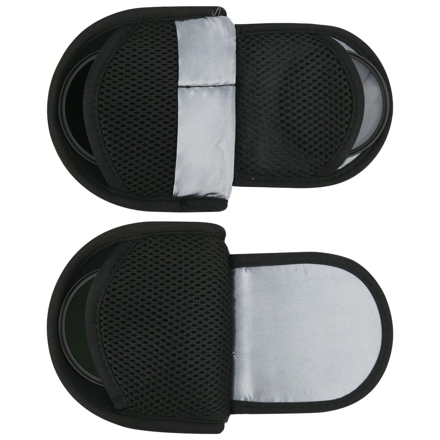 TXEsign Camera Filters Case Bags for Round Filters Up to 82mm,Water-Resistant Fabric Design Lens Filter Pouch (Large)