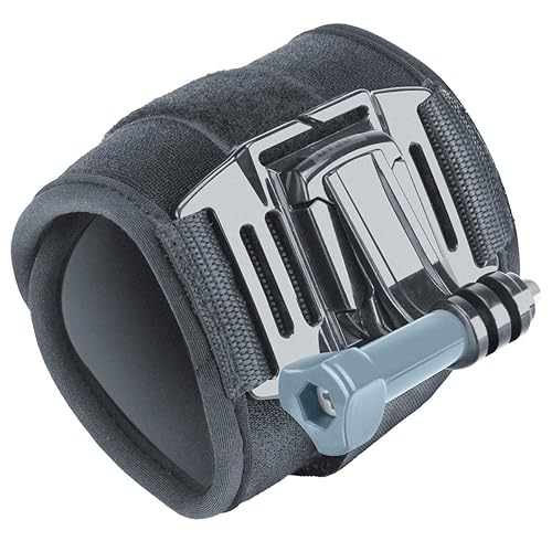 USA GEAR Wrist Strap Band Style Action Camera Mount w/ 2-Point Neoprene Strap, J Hook and Tripod Adapter - Compatible with GoPro Hero 13 Black, GoPro