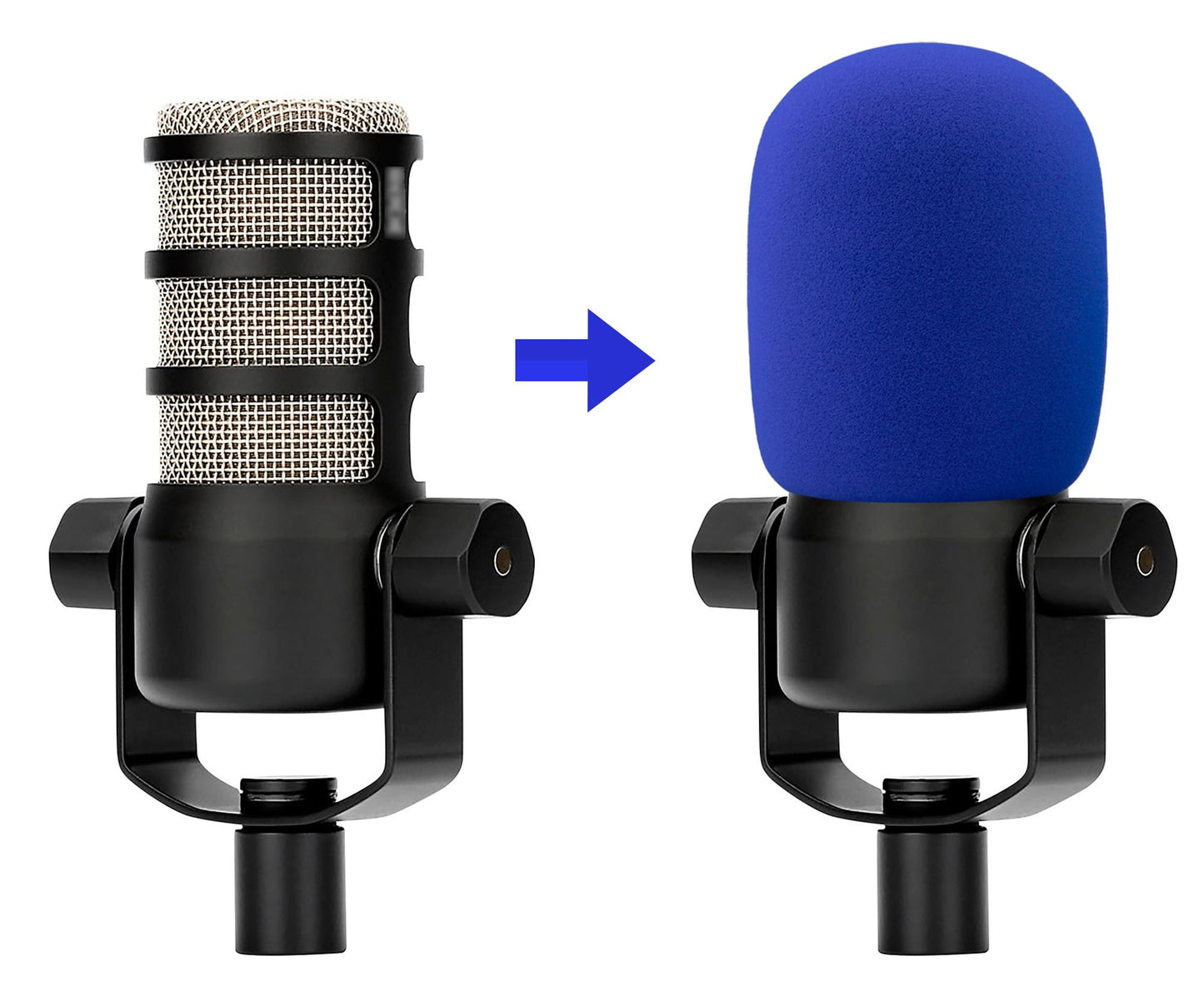 LEFXMOPHY Podmic Windscreen for Rode Pod Mic Usb Pop Filter Procaster Podcaster NT1 NT1-A NT2-A NT-USB K2 NT1000 NT2000 Replacement Foam Cover WS2