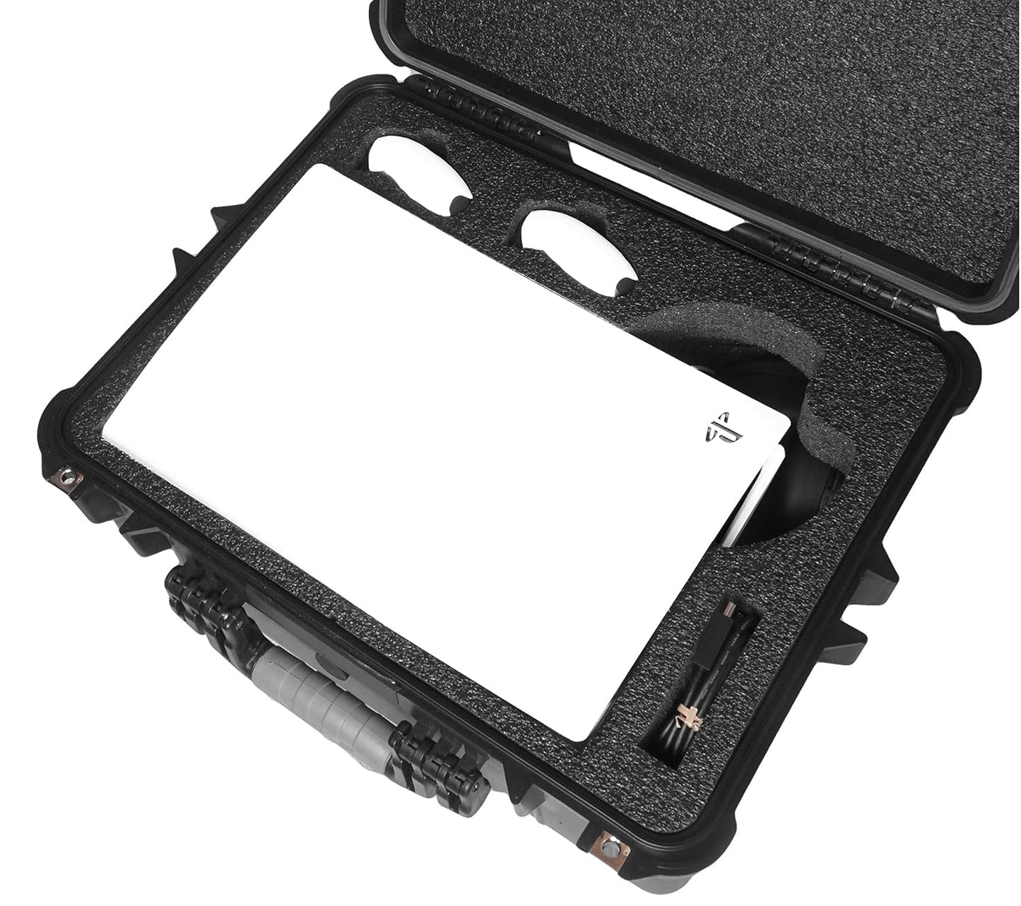 Case Club Carrying Case for PS5 (Gen 1 Disc or Digital) - Hard Shell Travel Case for Playstation 5 Console, Headset, Controllers, Games, PS5 Stand