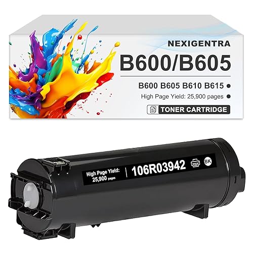 Versalink B600 B605 B610 B615 Toner Cartridge 106R03942 Compatible for Xerox B600 B605 B610 B615 Printers (25,900 Pages, Black)