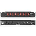 PDU Power Strip Surge Protector - 150 Joule 9 Outlet Strips Surge Protector Heavy Duty Electric Extension Cord Strip - 1U Rack Mount Protection Power