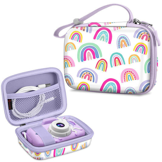 FINTIE Kids Camera Case Compatible with Goopow/Seckton/Dylanto/Mgaolo/Masterbee/CIMELR/Desuccus Kids Digital Camera Toys, Children Carrying Bag