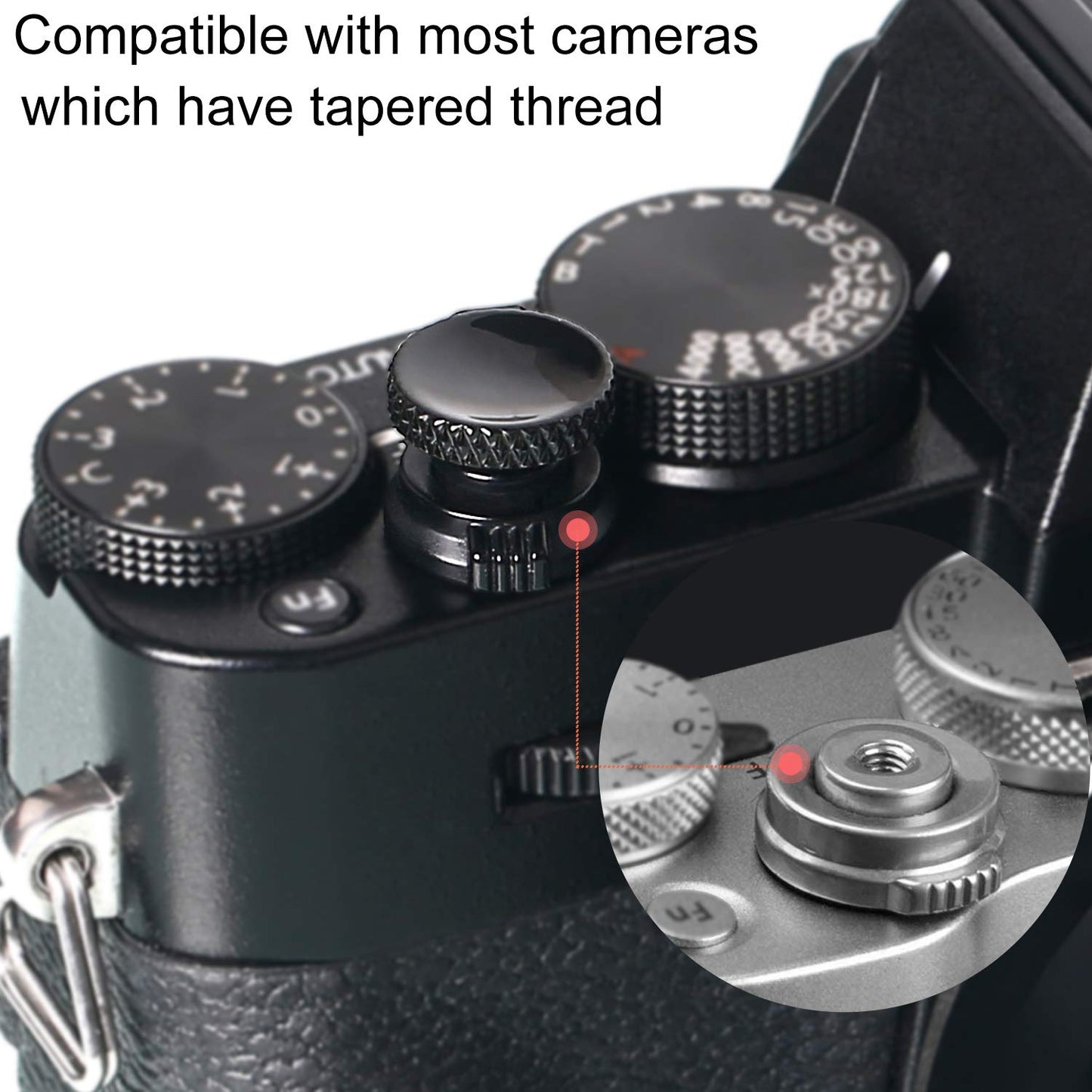 Camera Shutter Button, Upscale and Delicate Soft Shutter Release Button (3 Pack)