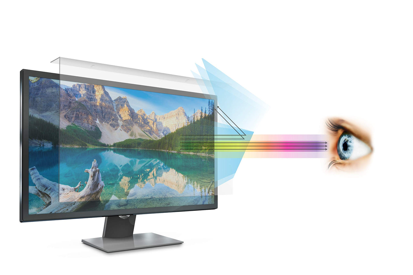 Anti Blue Light Screen filter for 23 Inches Widescreen Desktop Monitor, Blocks Excessive Harmful Blue Light, Reduce Eye Fatigue and Eye Strain