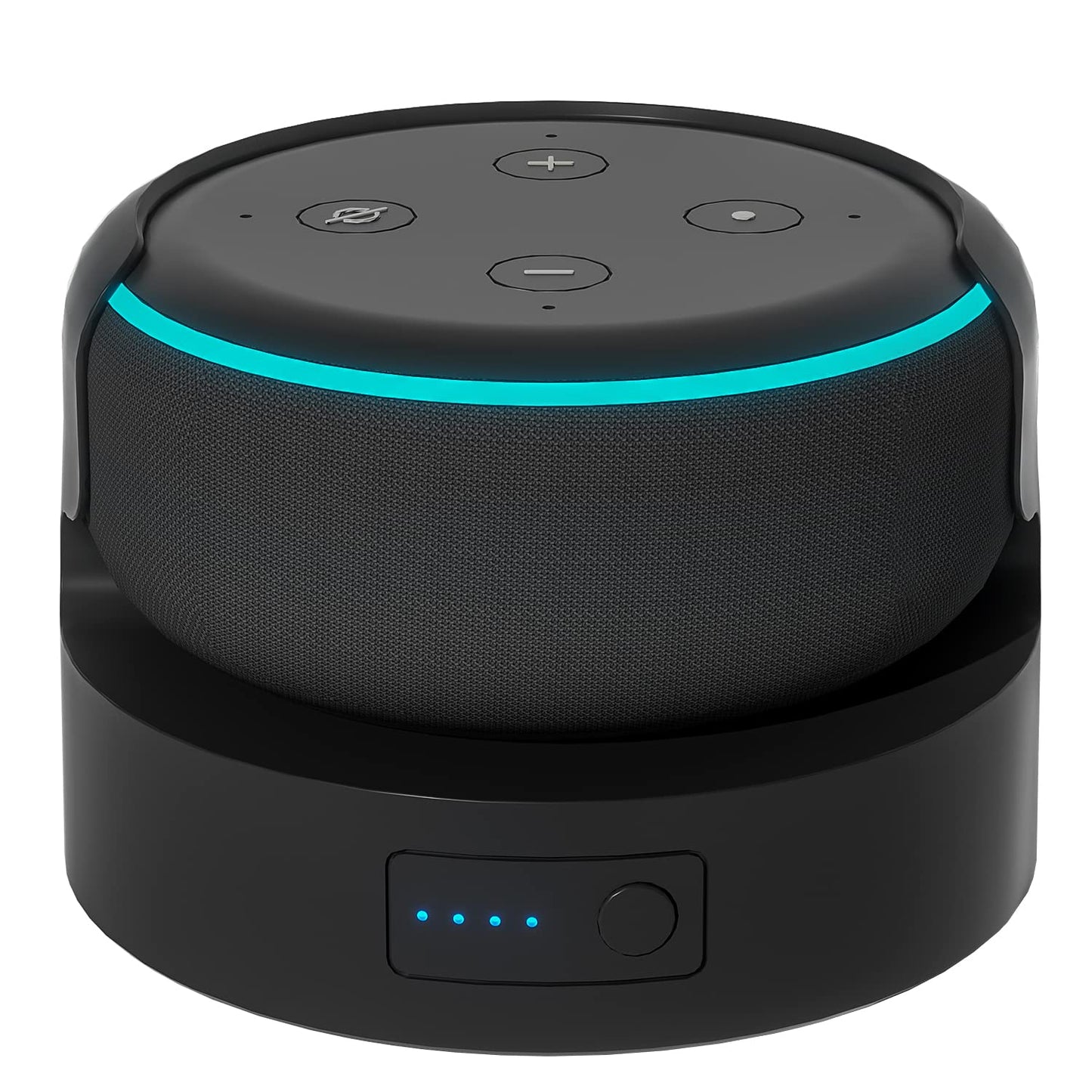 Blanou Echo Dot 3 Battery Base(Not Including dot 3 Speaker), Portable Dot 3rd Gen &Mini 2 Battery Base, 5200 mAh 8 Hours Work Time, Black