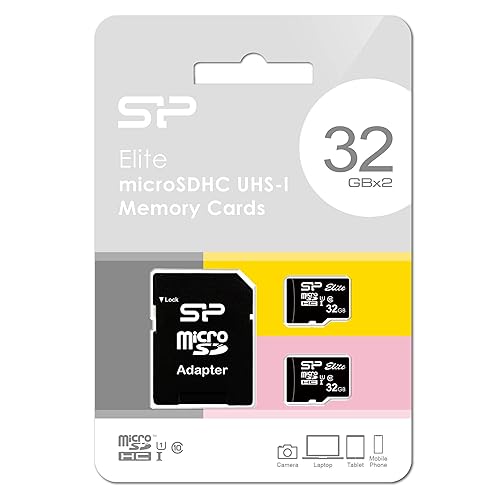 Silicon Power Elite 32GB MicroSD Card with Adapter