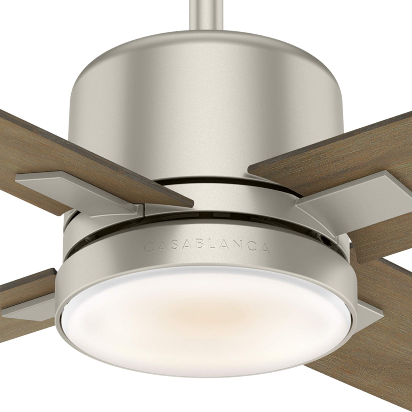 Casablanca Fan 52 inch Traditional Matte Nickel Indoor Ceiling Fan with LED Light Kit (Renewed)