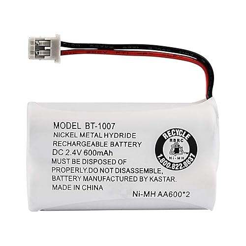 Uniden BBTY0651101 Model BT1007 Nickel-Cadmium Rechargeable Cordless Phone Battery, DC 2.4V 500mAh