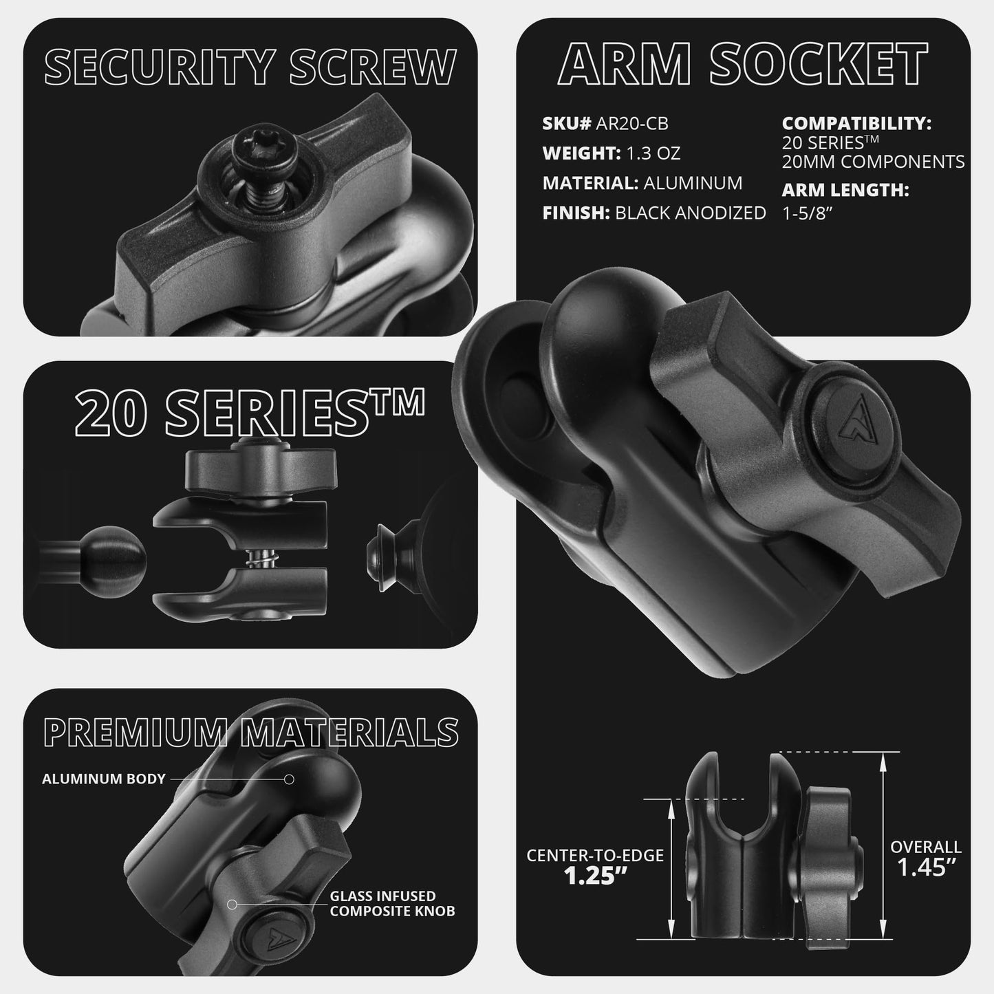 Tackform Phone Holder for Mic Stand - Pro Grade, Lightweight, Anti-Slip Mount Ideal for Musicians, Live Performers, Studio Recording | Compatible with