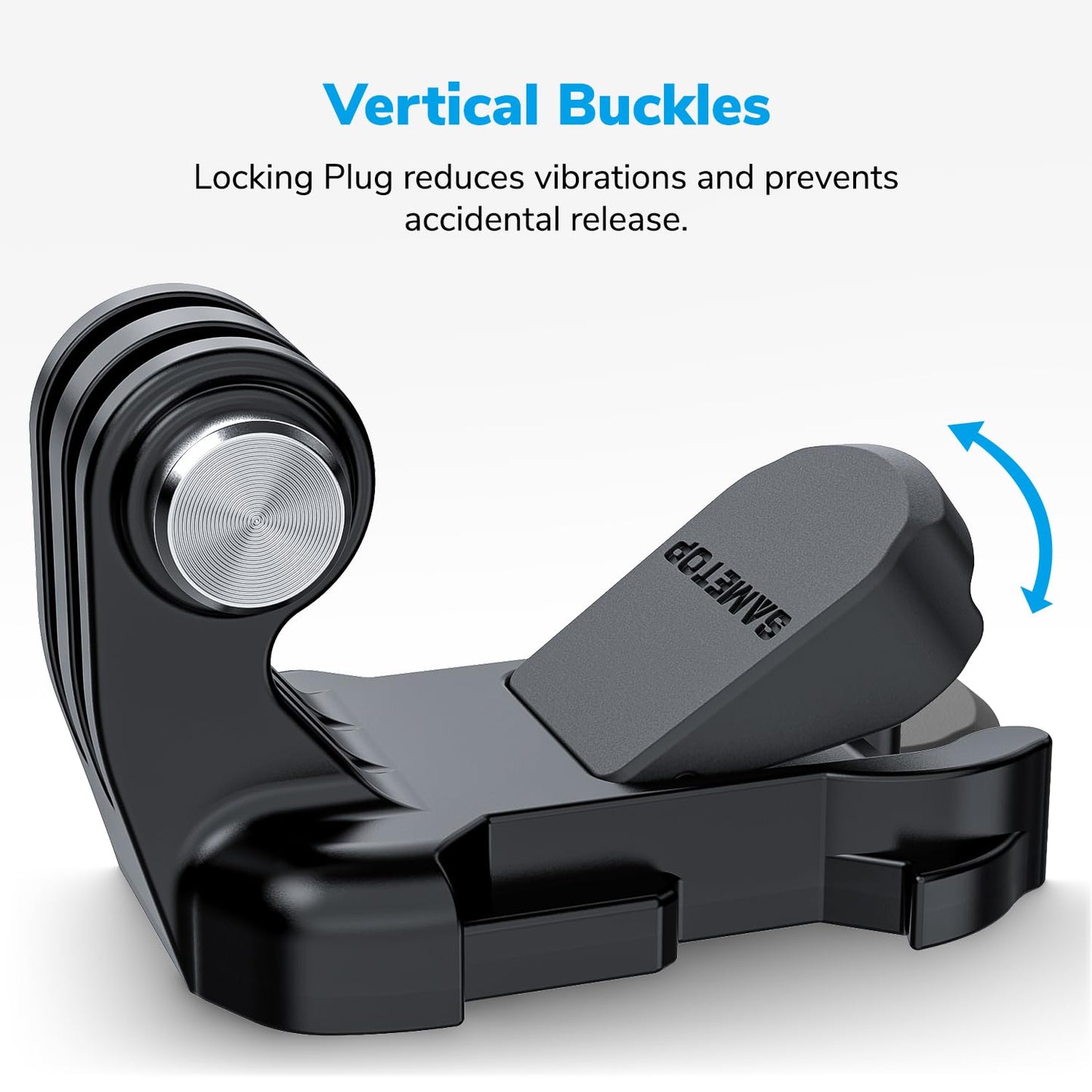 Sametop Helmet Sticky Mounts Adhesive Buckle Mount Screw Accessory Kit Compatible with GoPro Hero 13 12 11 10 Max 9 8 7 6 5 Session DJI Osmo Insta360