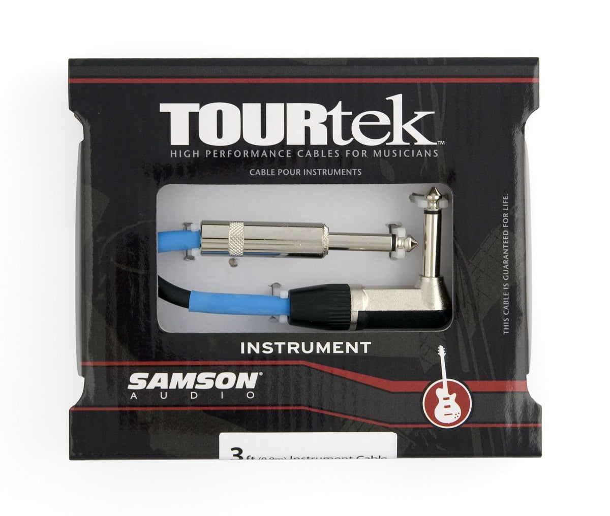 Samson Tourtek TIL3 3' Instrument Cable with (1) Right Angle Connector