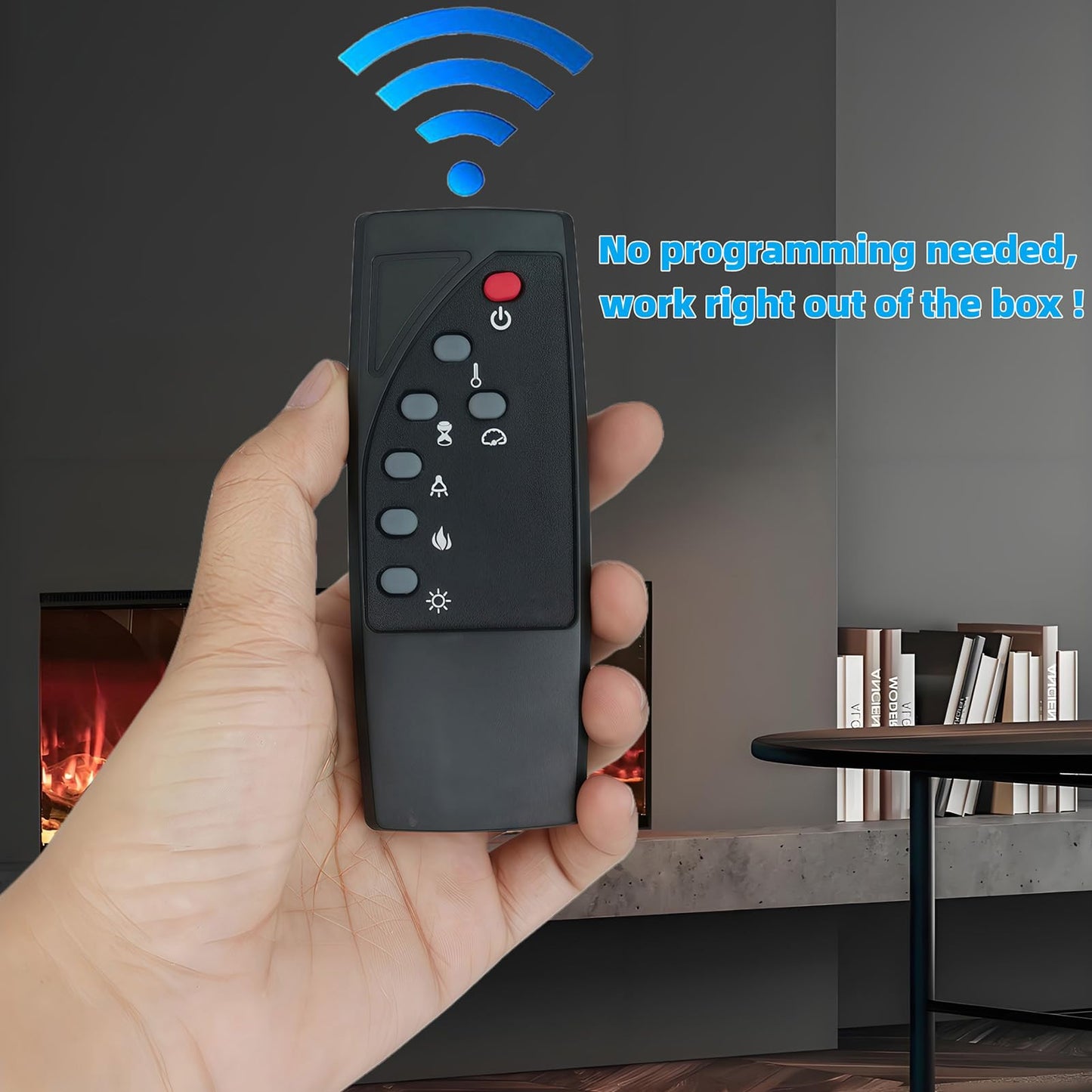 Replacement Remote Control for Twin Star ClassicFlame Classic Flame Electric Fireplace Stove Heater 18EF031GRA 18EF031SRA 23EF031GRA 23EF031SRA