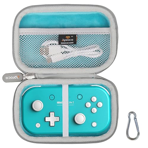 Aproca Blue Hard Travel Storage Case, for 8Bitdo Lite 2 Bluetooth Gamepad and Accessories