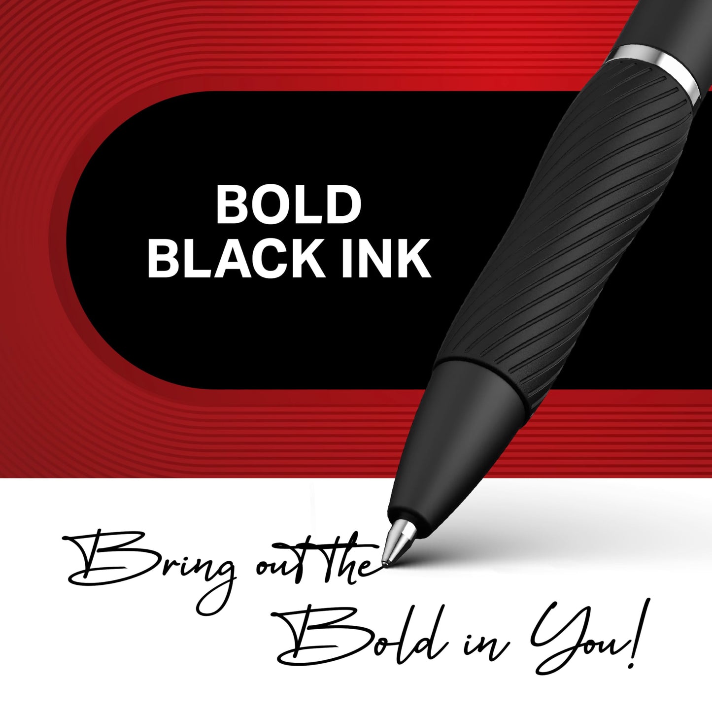 Sharpie S-Gel Gel Pens, Bold Point (1.0mm), Black Ink, Smear-Resistant, 12 Count - Smooth Writing, Back to School Essentials, Office Supplies
