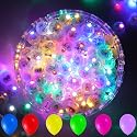 50pcs LED Balloon Lights, 10 Colors Mini Round Balls Lights Long Standby Time Flash Ball Lights for Balloon Paper Lantern LED Ball Lamp Waterproof